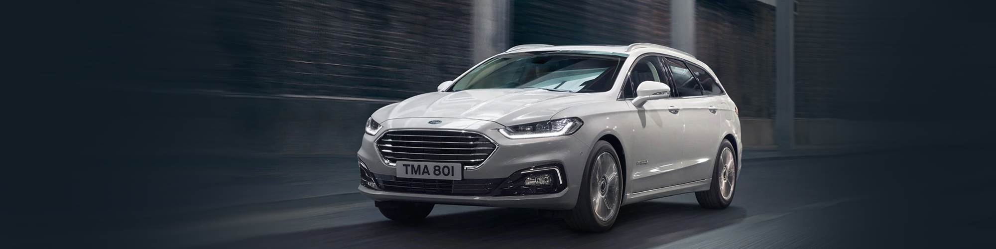 New Ford Mondeo car in white